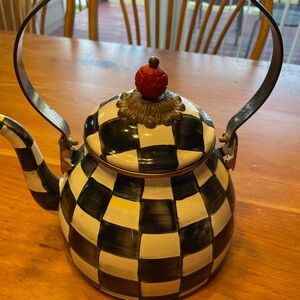 Mackenzie-Childs  Courtly Check 2 Qt Tea Kettle